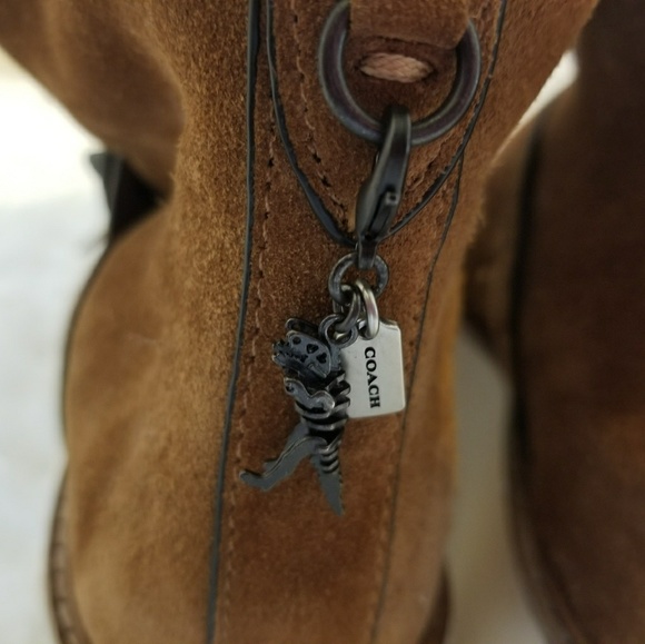 Coach Urban Hiker High Top Boots in Saddle Tan NWT - Picture 5 of 8